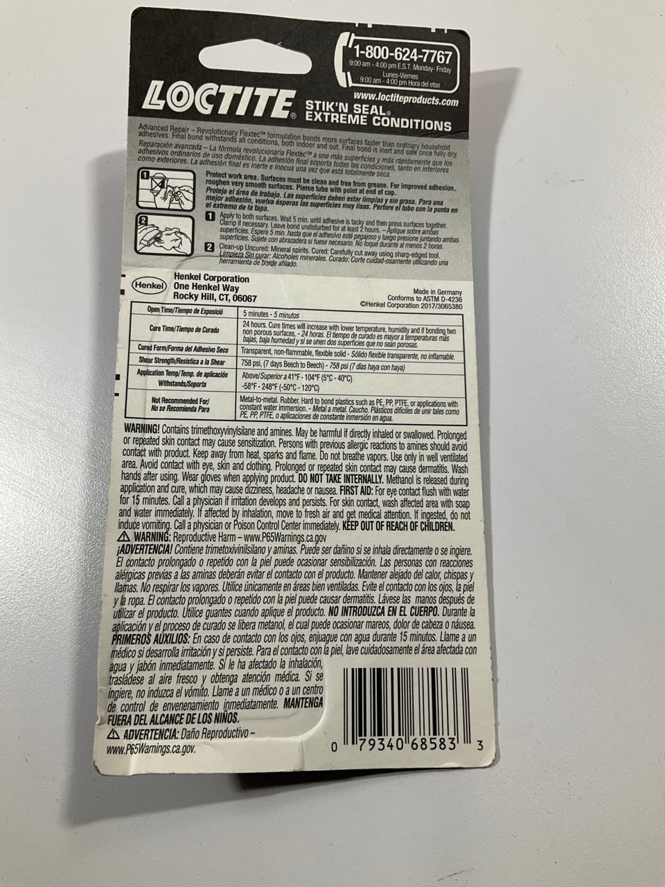 Loctite 1360784 Stik 'n Seal Extreme Conditions Adhesive 0.58 Fluid Ounce