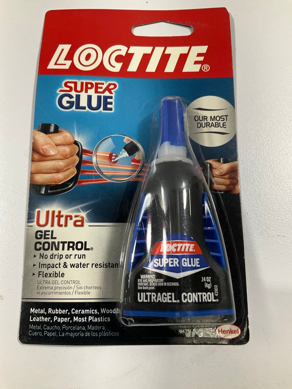 Loctite 1363589 Super Glue Ultra Gel Control, 0.14 Fl Oz, 1 Bottle