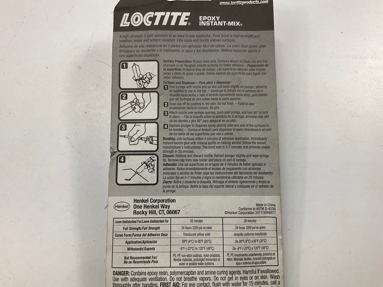 Loctite 1365868 Epoxy Five Minute Instant Mix 0.47-Fluid Ounce