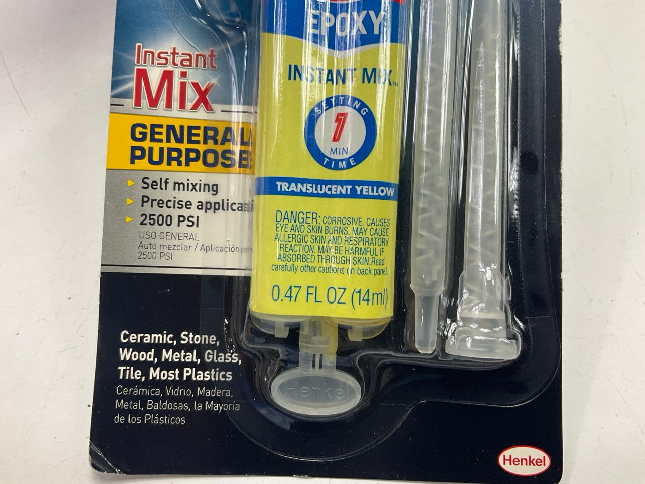 6 Pack - Loctite 1366072 General Purpose Epoxy 1 Minute Instant Mix, 0.47-oz Ea