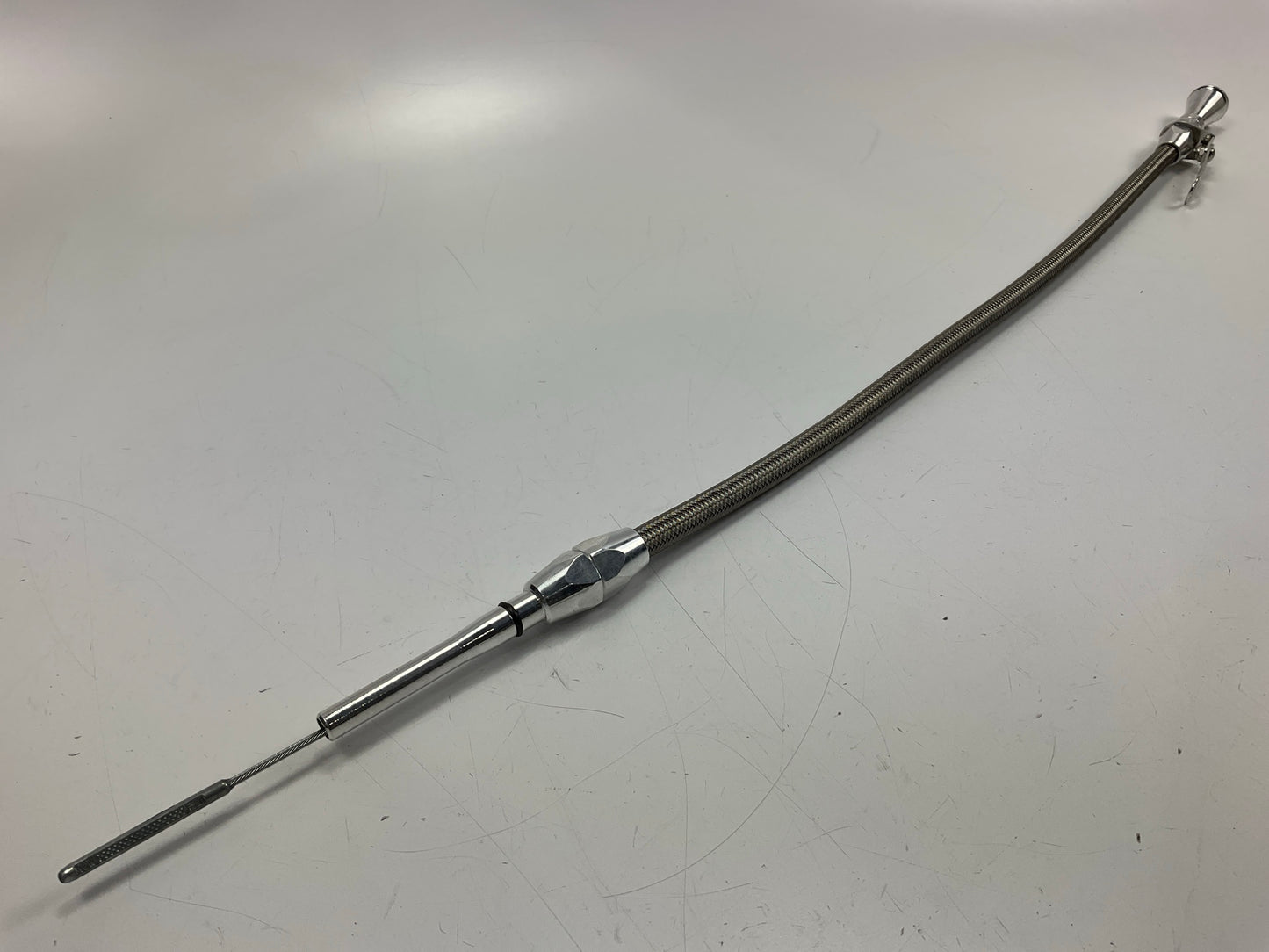 Lokar Engine Oil Dipstick & Tube Flexible Billet / Braided 1996-2004 Mustang GT
