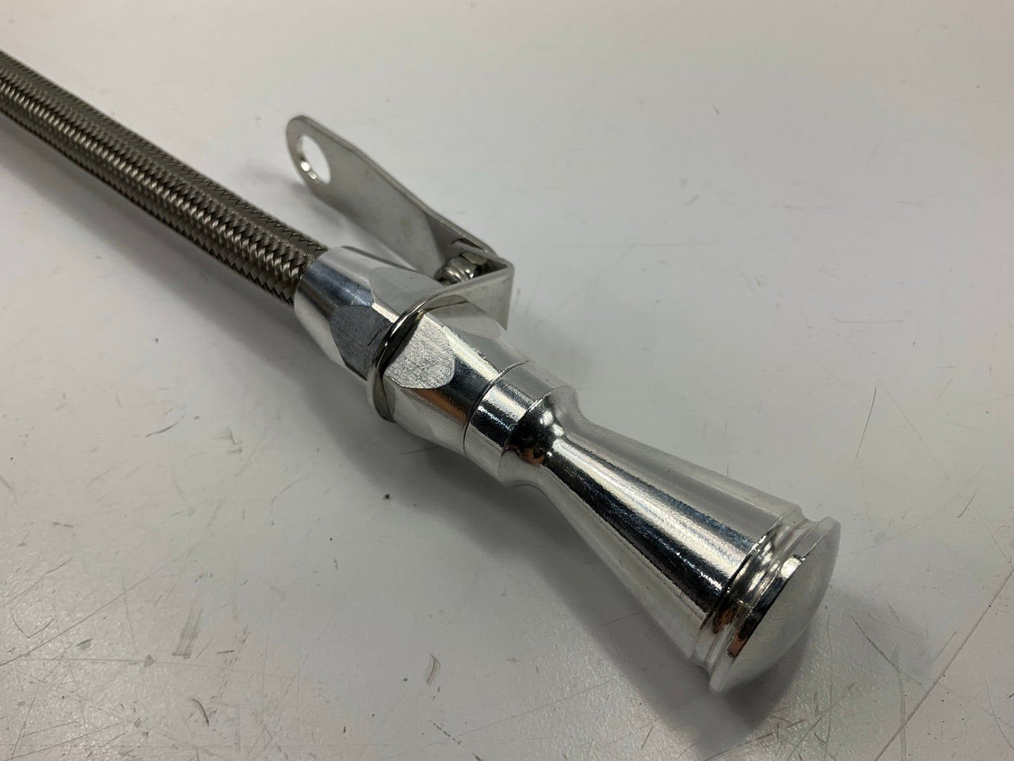 Lokar Engine Oil Dipstick & Tube Flexible Billet / Braided 1996-2004 Mustang GT