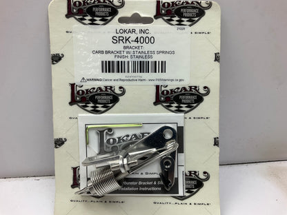 Lokar SRK-4000 Carburetor Bracket And Throttle Return Springs, Stainless Steel