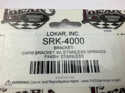 Lokar SRK-4000 Carburetor Bracket And Throttle Return Springs, Stainless Steel