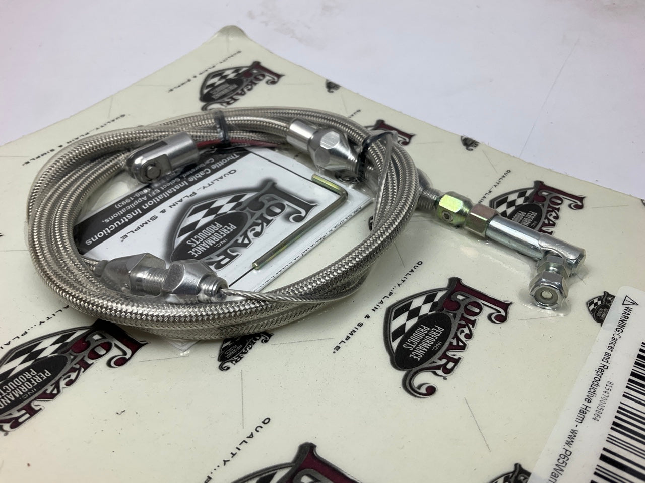Lokar TC1000HT36 Hi-Tech 36'' Stainless Steel Throttle Cable Kit
