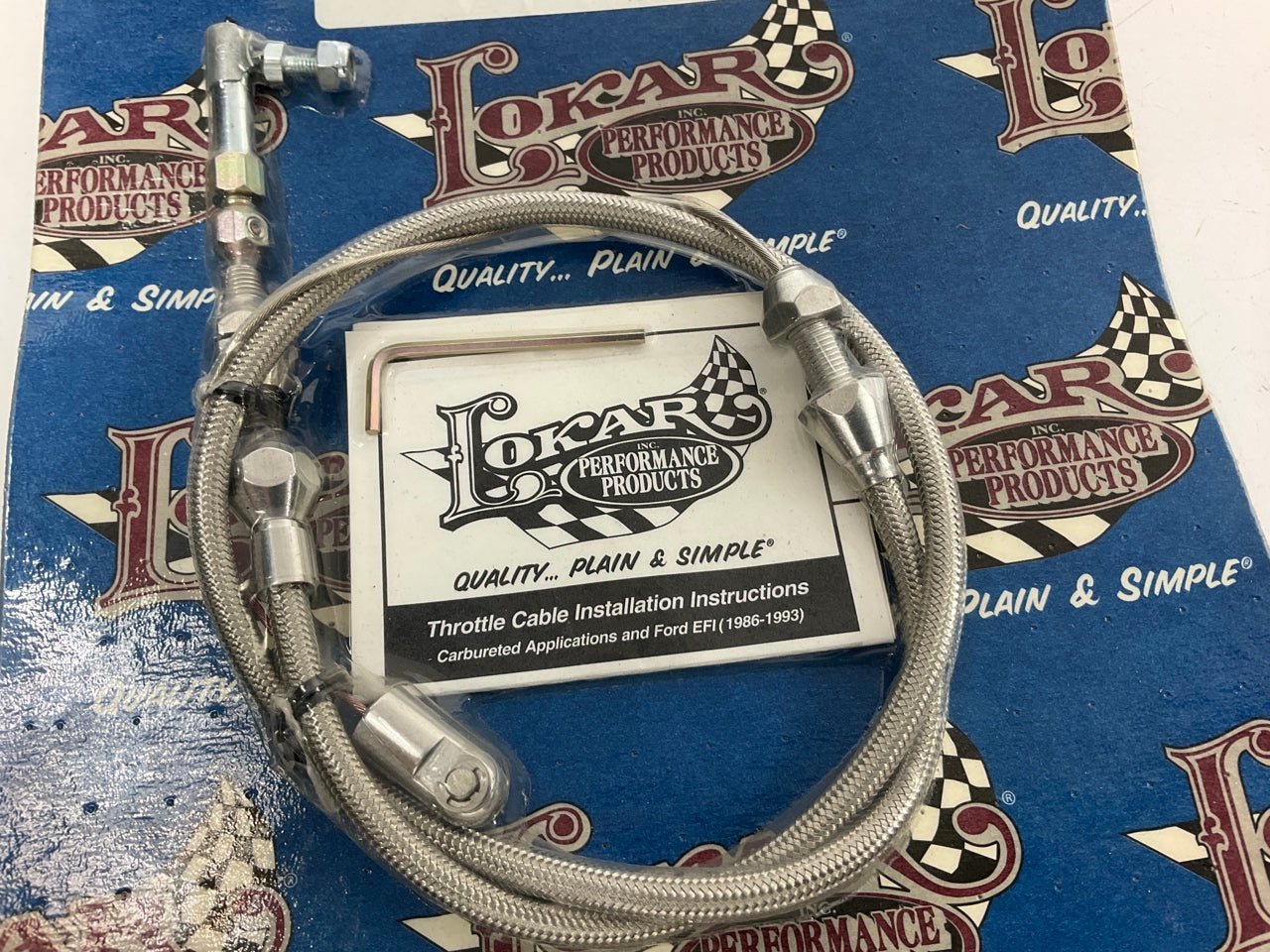 Lokar TC-1000HT 24'' Hi-Tech Throttle Gas Cable For Carburetors