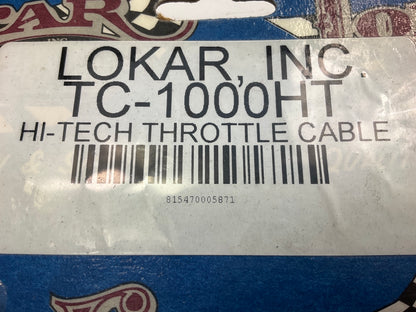Lokar TC-1000HT 24'' Hi-Tech Throttle Gas Cable For Carburetors