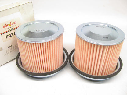 (2) Luberfiner AF253 EXTRA GUARD Metal End Air Filters