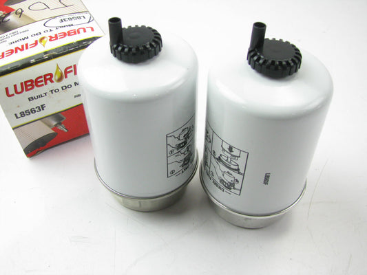 (2) Luberfiner L8563F Diesel Fuel Water Separator Filter Replaces PS10810 33738