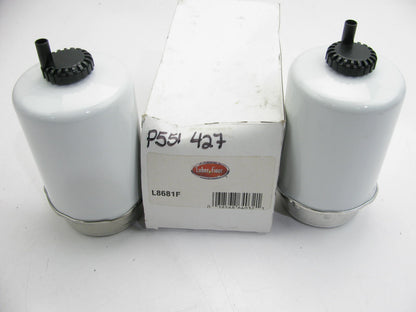 (2) Luberfiner L8681F Diesel Fuel Water Separator Filter Replaces 33638 FS19554