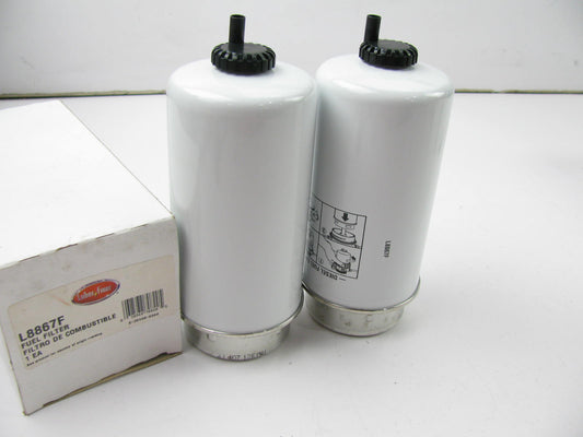 (2) Luberfiner L8867F Diesel Fuel Water Separator Filter Replaces PS10810 33738