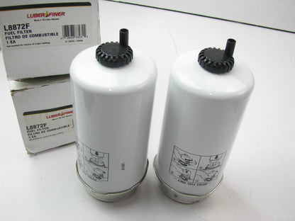 (2) Luberfiner L8872F Diesel Fuel Water Separator Filter Replaces PS10961 33977