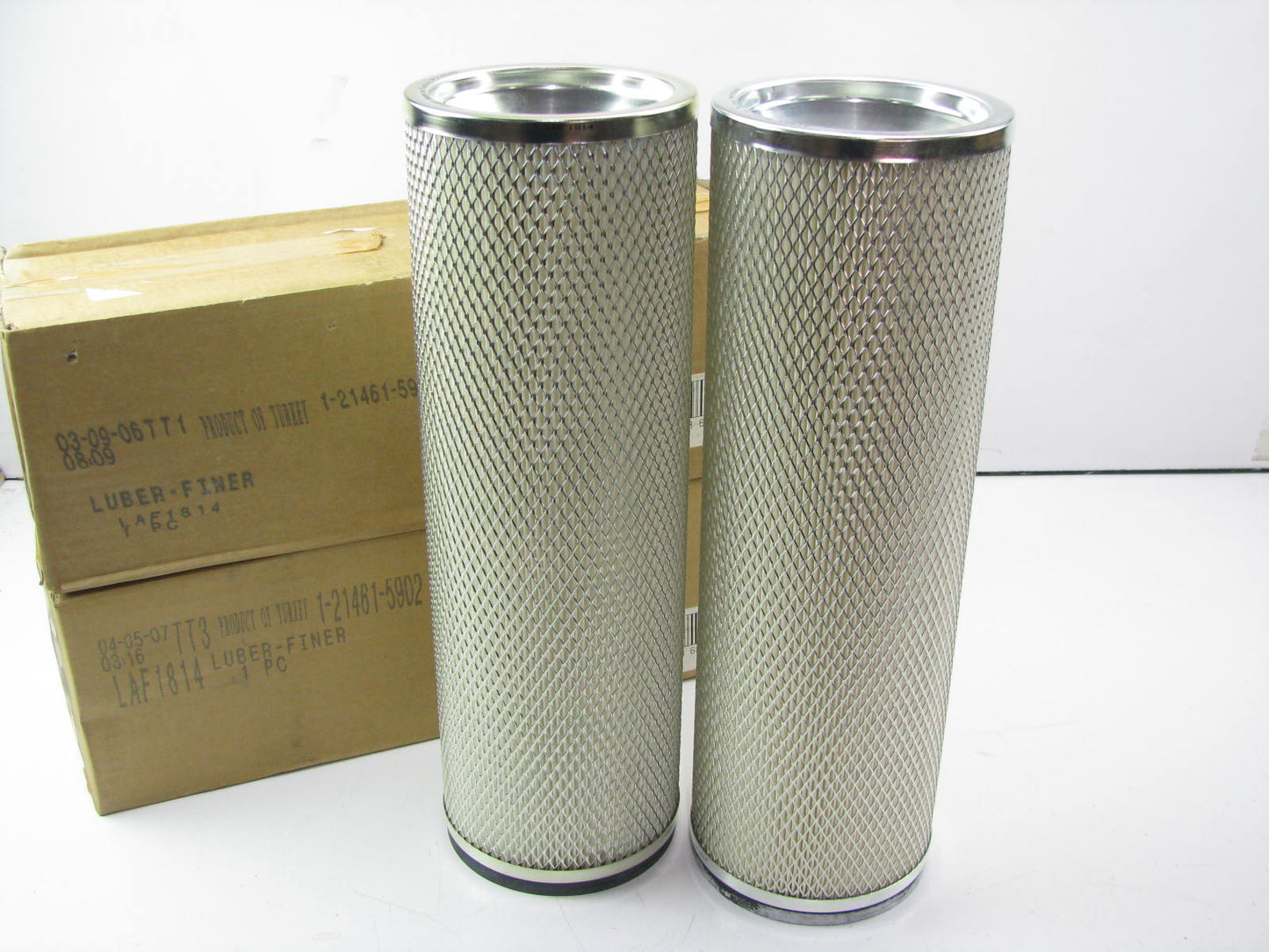 (2) Luberfiner LAF1814 Engine Air Filters For 1984-1992 Hino