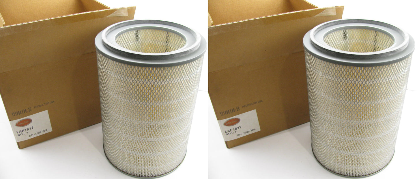 (2) Luberfiner LAF1817 Engine Air Filters For Scania Heavy Trucks - PAIR