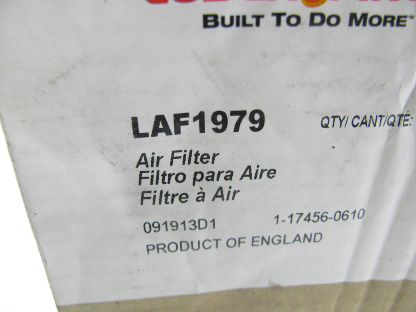 Luberfiner LAF1979 Outer Air Filter For Massey-Ferguson Tractor