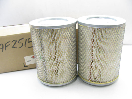 (2) Luberfiner LAF2515 Air Filters Replaces PA2592 LA972 A43417 46366