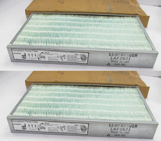 (2) Luberfiner LAF2671 Cabin Air Filters For CAT Wheel Tractors & Scrapers PAIR