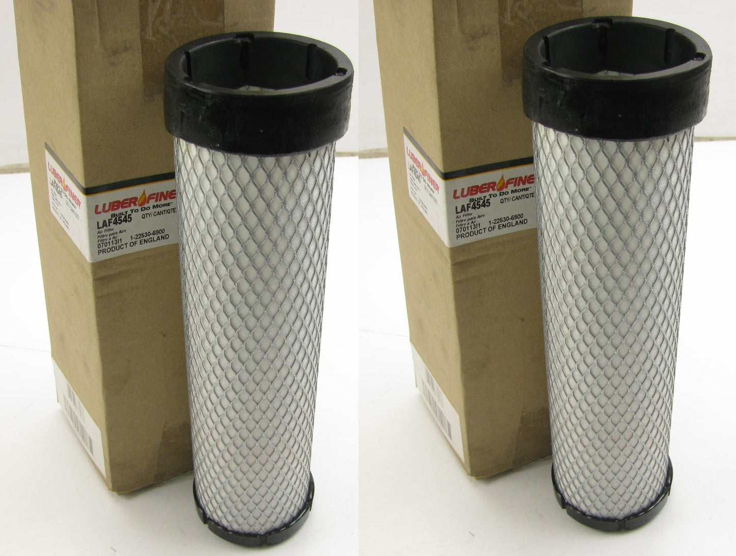 (2) Luberfiner LAF4545 Air Filters Replaces: 46569 AF25485 P829333 88569 RS3545