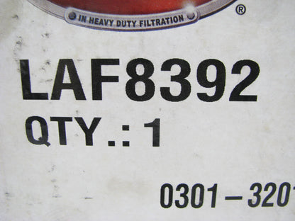 Luberfiner LAF8392 Inner Air Filter For Komatsu Equipment