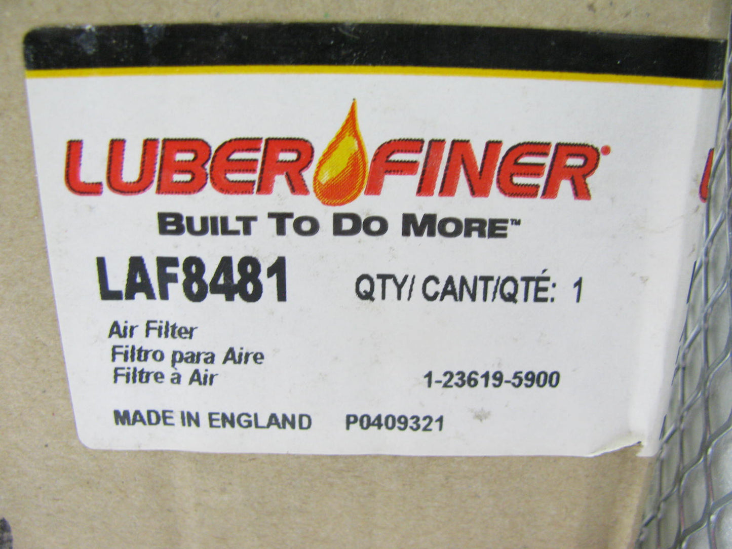 Luberfiner LAF8481 Air Filter Replaces CA7710SY 46435 AF25280 P778027 88435