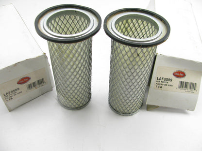 (2) Luberfiner LAF8589 Air Filter For JCB Backhoes, Excavators, Skid Steer