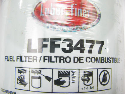 (2) Luberfiner LFF3477 Fuel Filter Replaces P9072 33644 F65980 FF1153 FF5643