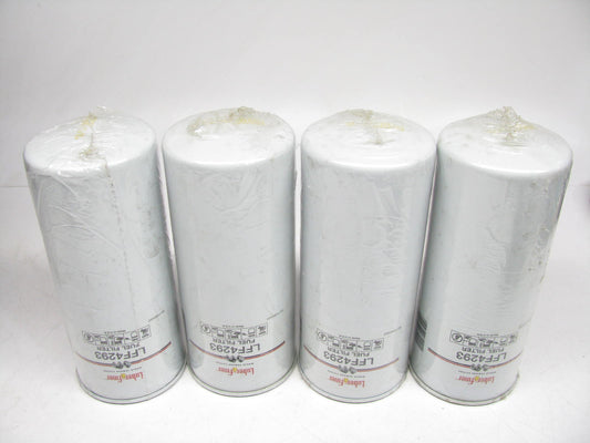 (4) Luberfiner LFF4293 Fuel Filter For 1997-2002 Freightliner Century Class