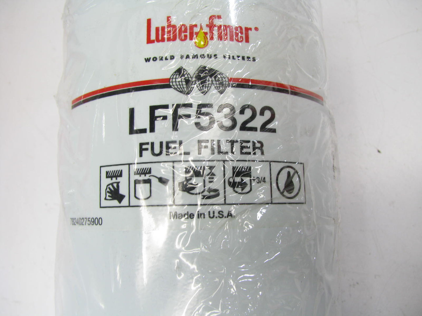 (5) Luberfiner LFF5322 Fuel Filter Replaces P8336 33527 95527 BF7631 86527