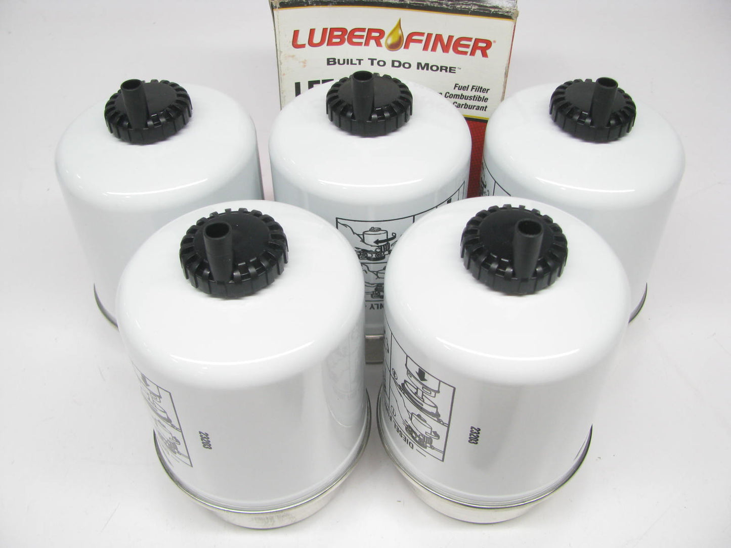 (5) Luberfiner LFF8215 Diesel Fuel Water Separator Filter Replaces PS7407A 33759