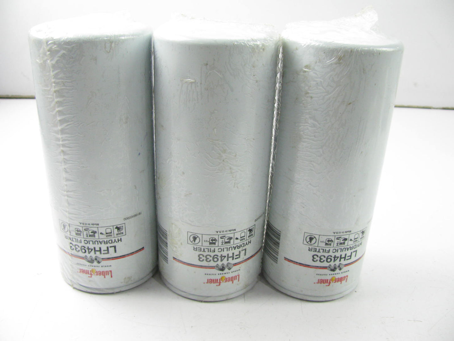 (3) Luberfiner LFH4933 Hydraulic Oil Filter Replaces 51826 H40280 LF355 P169083