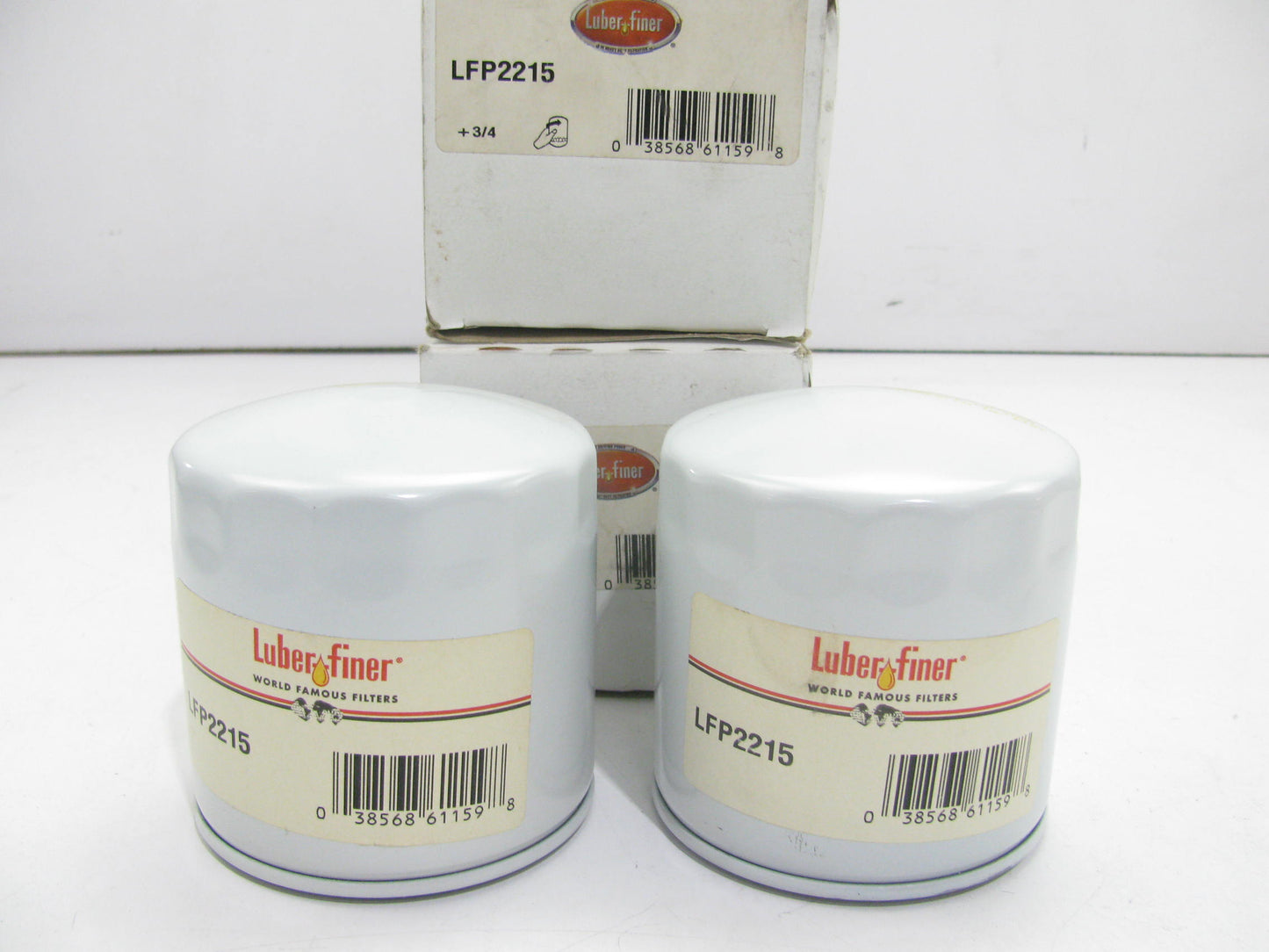 (2) Luberfiner LFP2215 Oil Filter For Atlas Compressors, Bonser Truck, JCB