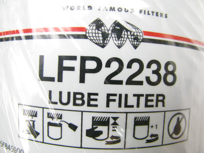 (2) Luberfiner LFP2238 Oil Filter Replaces PH3973 51601 L34733 812684 BT348