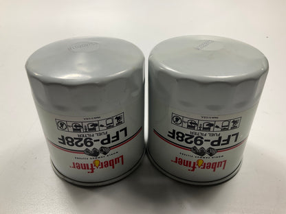 (2) Luberfiner LFP928F Fuel Filter