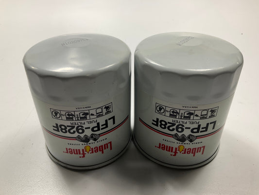 (2) Luberfiner LFP928F Fuel Filter
