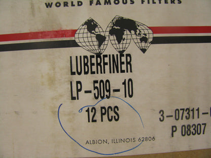 (12) Luberfiner LP-509-10 Hydraulic Oil Filter Replaces C1671 51856 H40225 LF269