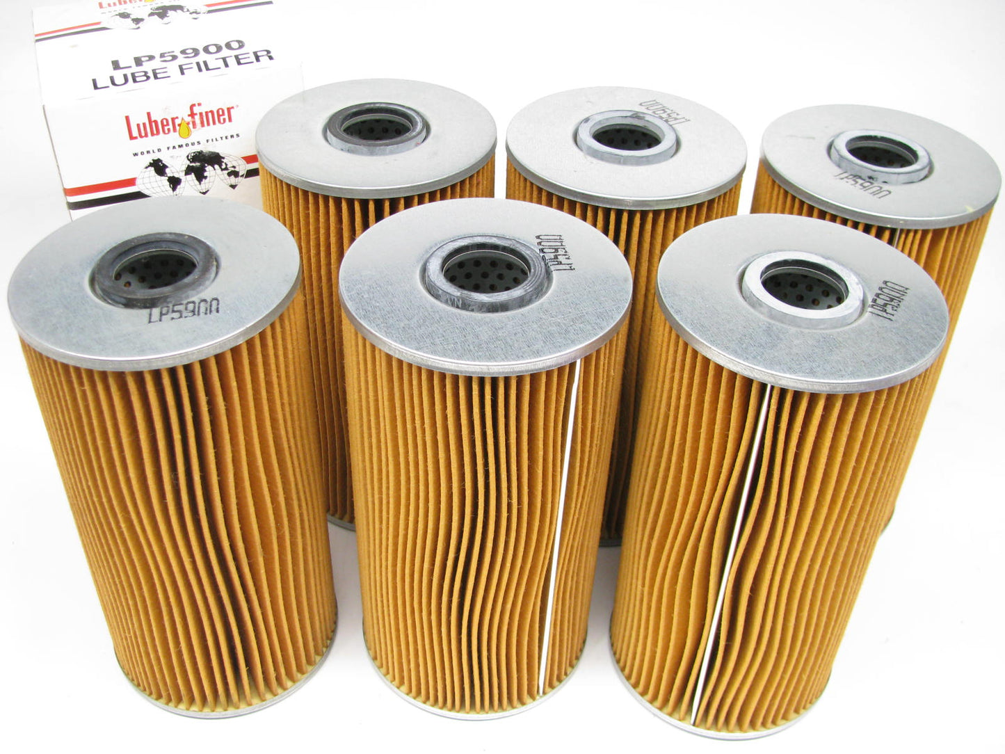 (6) Luberfiner LP5900 Engine Oil Filter For Mitsubishi FK Series Trucks