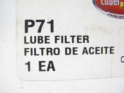 (3) Luberfiner P71 Oil Filter Replaces CH45PL 51511 L60060 LF535 LF3304 P550213