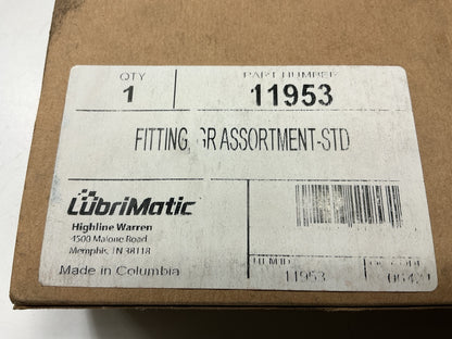 LubriMatic 11-953 Standard SAE Grease Fitting Kit Grease Zerk Assortment Kit