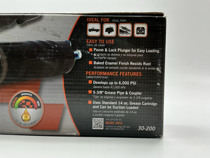 LubriMatic 30-203 Lever Grease Gun With Pipe & Coupler 6,000 PSI