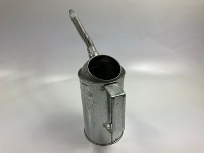 LubriMatic 75-442 2 Quart Galvanized Metal Liquid Measure Can W/ Flex Spout