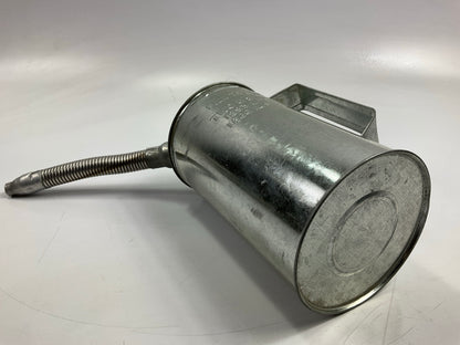 LubriMatic 75-442 2 Quart Galvanized Metal Liquid Measure Can W/ Flex Spout