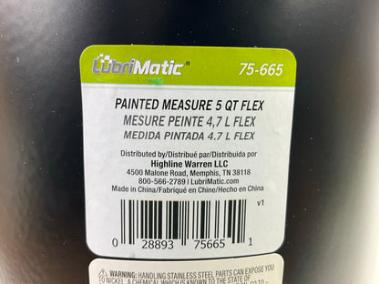 LubriMatic 75-665 Painted Measure Automotive Liquid Can W/ Flex Spout - 6 Quart