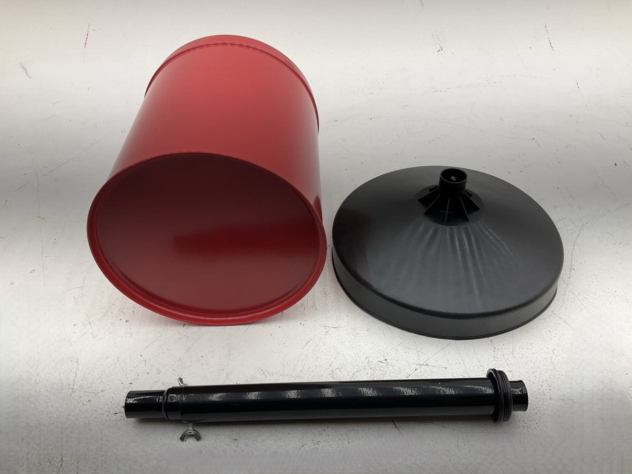 Lubrimatic 75-837 5 Gallon Oil Catch Drain Pan - 40.5''-60'' Lift , 13.5'' Funnel