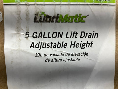 Lubrimatic 75-837 5 Gallon Oil Catch Drain Pan - 40.5''-60'' Lift , 13.5'' Funnel