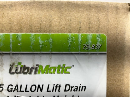 Lubrimatic 75-837 5 Gallon Oil Catch Drain Pan - 40.5''-60'' Lift , 13.5'' Funnel
