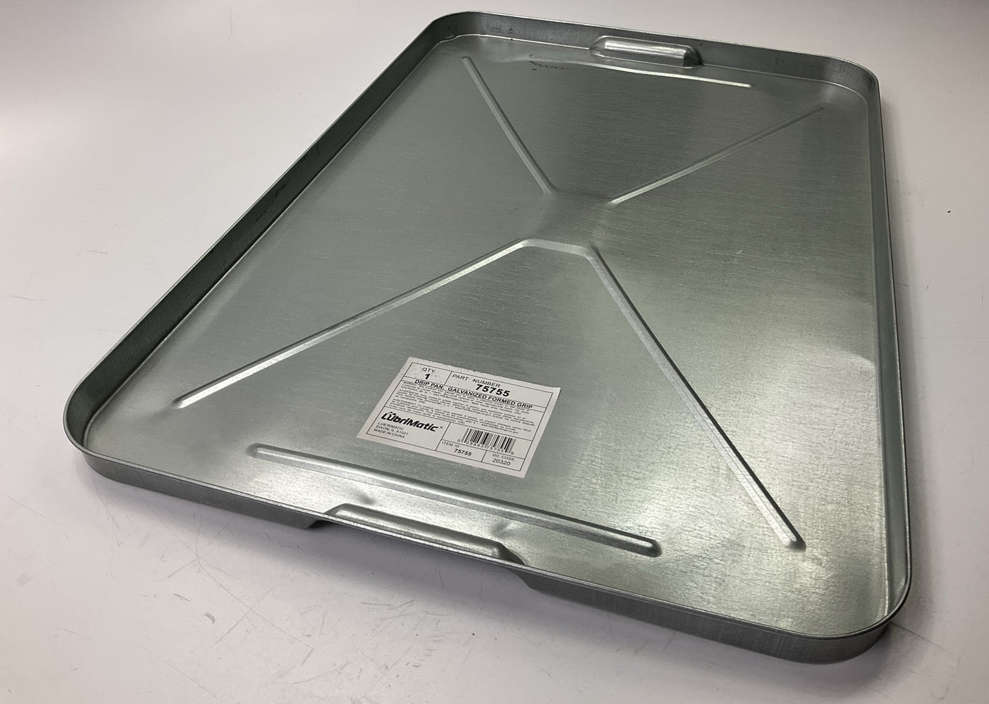 Lubrimatic 75755 Oil Catch Drain Pan Galvanized Drip Pan 26''x18''