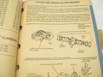 Lucas 1000 Brake & Clutch Auto Parts Catalog - October 1993, 371 Pages