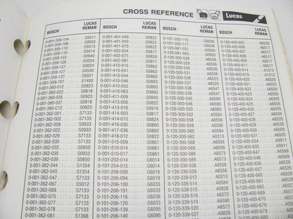 Lucas 1020-1990 Alternator, Starter, Generator & Regulator Catalog 1990 244 PG