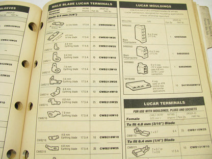 Lucas 1020 Auto Parts Catalog From 1990 - IGNITION, SWITCHES & PREMIUM WIRE SETS