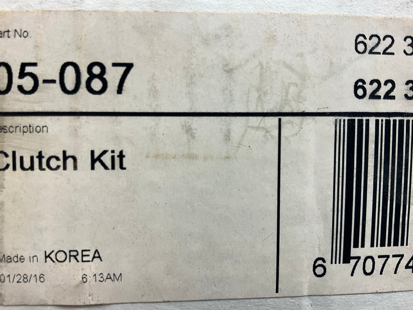 Clutch Pressure Plate + Clutch Disc Only, As Shown, LUK 05-087 Clutch Kit